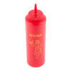 Tablecraft 1112K 12 oz Nostalgia Squeeze Dispenser, Ketchup, Soft Polyethylene - Image 2