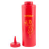 Tablecraft 1112K 12 oz Nostalgia Squeeze Dispenser, Ketchup, Soft Polyethylene - Image 4