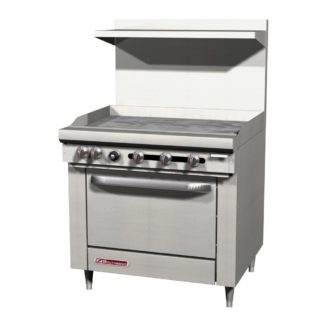 Southbend S36A-3T 36" Gas Range w/ Full Griddle & Convection Oven