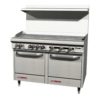 Southbend S48EE-4G 48" Gas Range w/ Griddle & (2) Space Saver Ovens