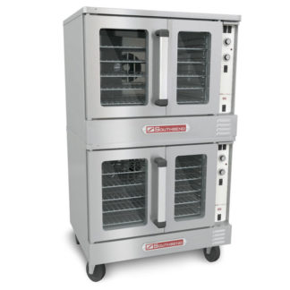 Southbend SLGB/22SC SilverStar Bakery Depth Double Full Size Natural Gas Convection Oven - 144,000 BTU