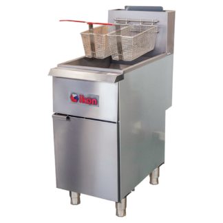 IKON IGF-35/40 Gas Fryer - (1) 40 lb Vat, Floor Model