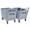 ITV Ice Makers EC-250 247 lb Ice Cart - Polyethylene - Image 2