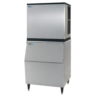 ITV Ice Makers MS1000A2H/S300 970 lb Spika Half Cube Ice Machine w/ Bin - 282 lb Storage, Air Cooled, 208/230v/1ph