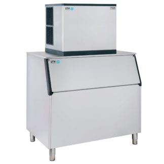 ITV Ice Makers MS1000W2F/S1050 974 lb Spika Full Cube Ice Machine w/ Bin - 1048 lb Storage, Water Cooled, 208/230v/1ph