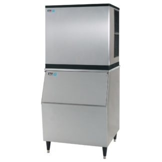 ITV Ice Makers MS1000W2H/S300 970 lb Spika Half Cube Ice Machine w/ Bin - 282 lb Storage, Air Cooled, 115v