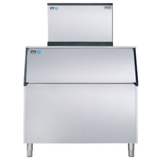 ITV Ice Makers MS500AH/S900 494 lb Spika Half Cube Ice Machine w/ Bin - 858 lb Storage, Air Cooled, 208-230v