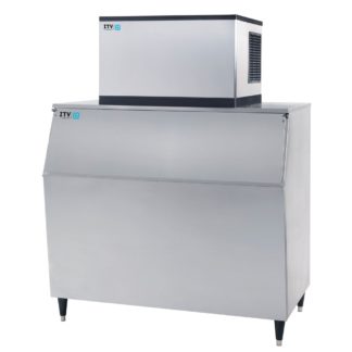 ITV Ice Makers MS500WF/S1050 461 lb Spika Full Cube Ice Machine w/ Bin - 1048 lb Storage, Water Cooled, 208-230v