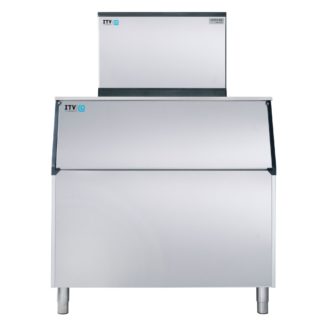 ITV Ice Makers MS500WF/S900 461 lb Spika Full Cube Ice Machine w/ Bin - 858 lb, Storage, Water Cooled, 208-230v