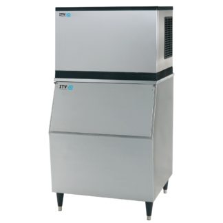 ITV Ice Makers MS500WH/S300 461 lb Spika Half Cube Ice Machine w/ Bin - 282 lb Storage, Water Cooled, 208-230v