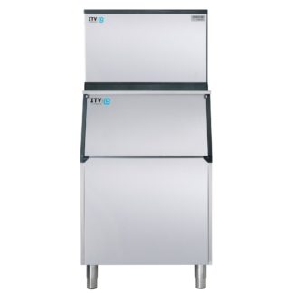 ITV Ice Makers MS500WH/S500 461 lb Spika Half Cube Ice Machine w/ Bin - 510 lb Storage, Water Cooled, 208-230v
