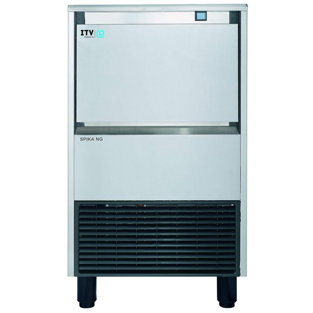ITV Ice Makers SPIKA NG 130 A1F 21"W Full Cube Undercounter Ice Machine - 134 lbs/day, Air Cooled