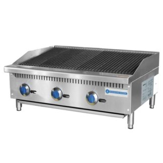 Standard Range SR-CB36-M 36" Gas Countertop Radiant Charbroiler - 105,000 BTU