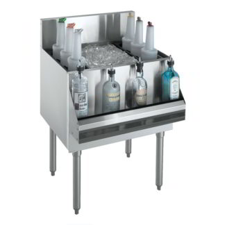 Krowne KR19-36DP 36" Royal Series Cocktail Station w/ 146 lb Ice Bin, Stainless