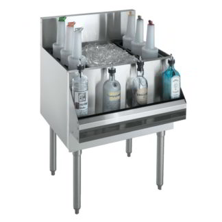 Krowne KR19-36DP-10 36" Royal Series Cocktail Station w/ 146 lb Ice Bin, Stainless