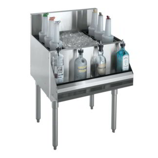 Krowne KR19-42 42" Royal Series Cocktail Station w/ 129 lb Ice Bin, Stainless