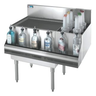 Krowne KR19-M36L 36" Royal Series Cocktail Station w/ 80 lb Ice Bin, Stainless