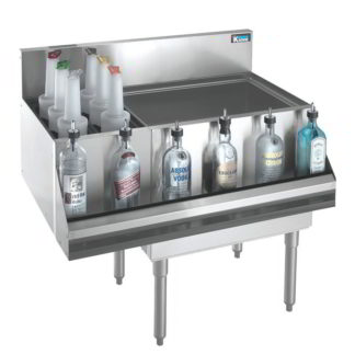 Krowne KR19-M42R 42" Royal Series Cocktail Station w/ 97 lb Ice Bin, Stainless