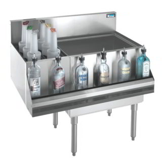 Krowne KR19-M42R-10 42" Royal Series Cocktail Station w/ 97 lb Ice Bin, Stainless