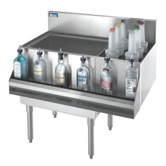 Krowne KR19-M48L-10 48" Royal Series Cocktail Station w/ 115 lb Ice Bin, Stainless