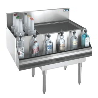 Krowne KR19-M48R 48" Royal Series Cocktail Station w/ 115 lb Ice Bin, Stainless