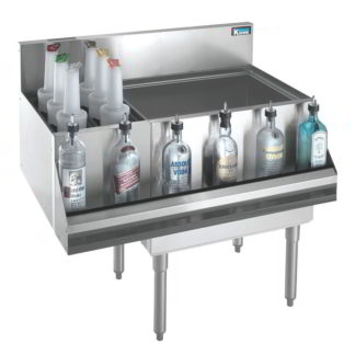 Krowne KR19-M48R-10 48" Royal Series Cocktail Station w/ 115 lb Ice Bin, Stainless