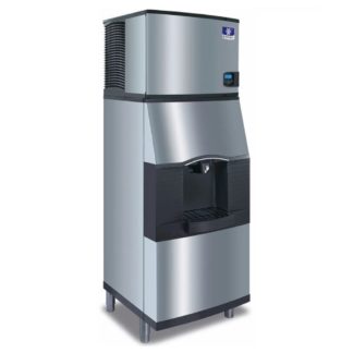 Manitowoc Ice IDT0900A/SPA312 851 lb Indigo NXT Full Cube Ice Maker w/ Ice Dispenser - 180 lb Storage, Bucket Fill, 208-230v/1ph