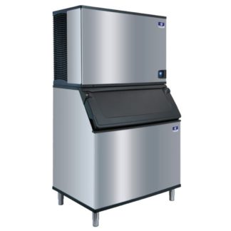 Manitowoc Ice IDT1900N/JCT1500/D970 1915 lb Indigo NXT Full Cube Ice Maker w/ Bin - 882 lb Storage, Remote Cooled, 208-230v/1ph