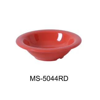 Yanco MS-5044RD Mile Stone Salad Bowl, 4.5 Oz Capacity, 0.75" Height, 4.75" Diameter, Melamine, Orange Red Color, Pack of 48