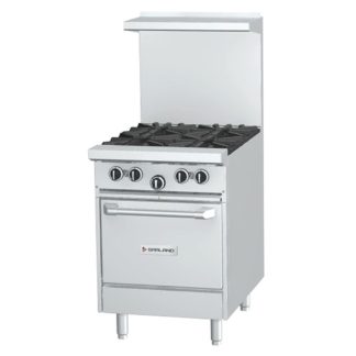 Garland G24-4L 24" 4 Burner Gas Range w/ Space Saver Oven