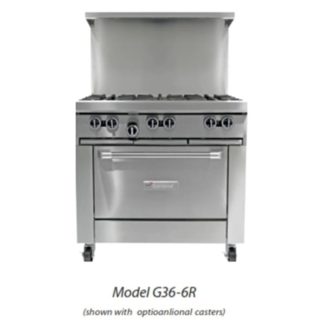 Garland G36-G36R 36" Gas Range w/ Full Griddle & Standard Oven