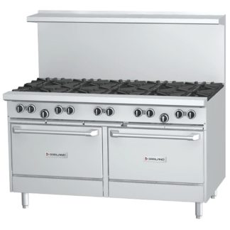 Garland G60-10RR 60" 10 Burner Gas Range w/ (2) Standard Ovens