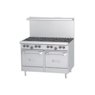 Garland U48-8LL 48" 8 Burner Gas Range w/ (2) Space Saver Ovens