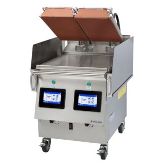 Garland XPE24 27 21/32" Electric Clamshell Griddle w/ Thermostatic Controls - 3/4" Steel Plate, 200240v/3ph