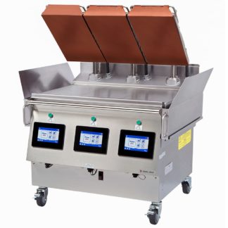 Garland XPE36 39 21/32" Electric Clamshell Griddle w/ Thermostatic Controls - 3/4" Steel Plate, 200240v/3ph