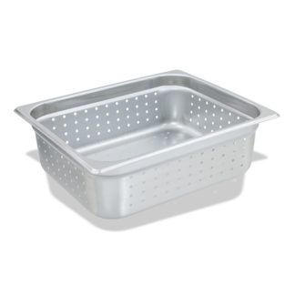Crestware 5122P Saf-T-Stak Half Size Perforated Steam Table Pan 2-1/2" Deep