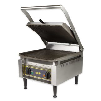 Equipex PANINI XL Single Commercial Panini Press w/ Cast Iron Grooved Plates, 208-240v/1ph