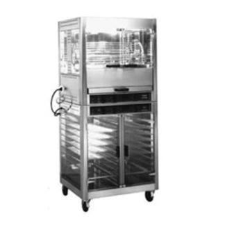 Equipex RE-2 Floor Display Warmer w/ 20 40 Bird Capacity, Tempered Glass, 208 240v/1ph