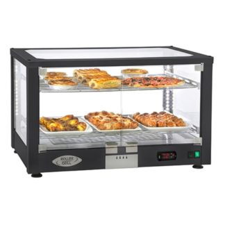 Equipex WD780B-2 30 1/2" Full Service Countertop Heated Display Case - (2) Shelves, 120v