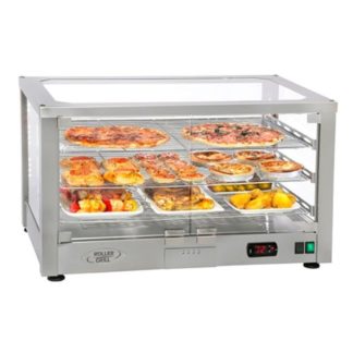 Equipex WD780S-2/1 30 1/2" Full Service Countertop Heated Display Case - (2) Shelves, 120v