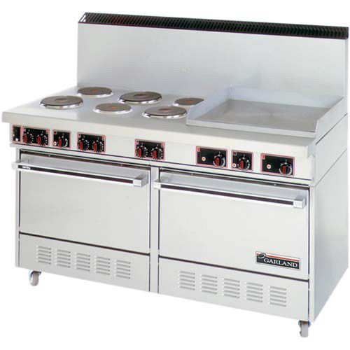 Garland SS-684-24G - Electric Range - 60 Wide - 6 Burners - 24 Griddle,  Sealed