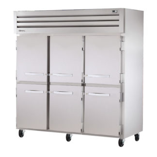 True STG3F-6HS 78" Three Section Reach-In Freezer, (6) Solid Door, 208-230v/1ph
