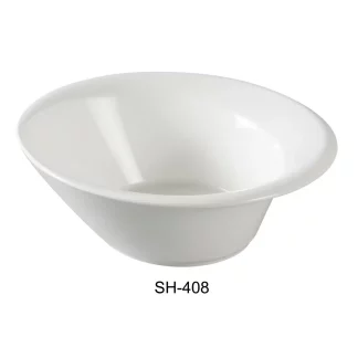 Yanco SH-408 8" Salad Bowl, 18 Oz Capacity, Porcelain, Bone White, Pack of 24
