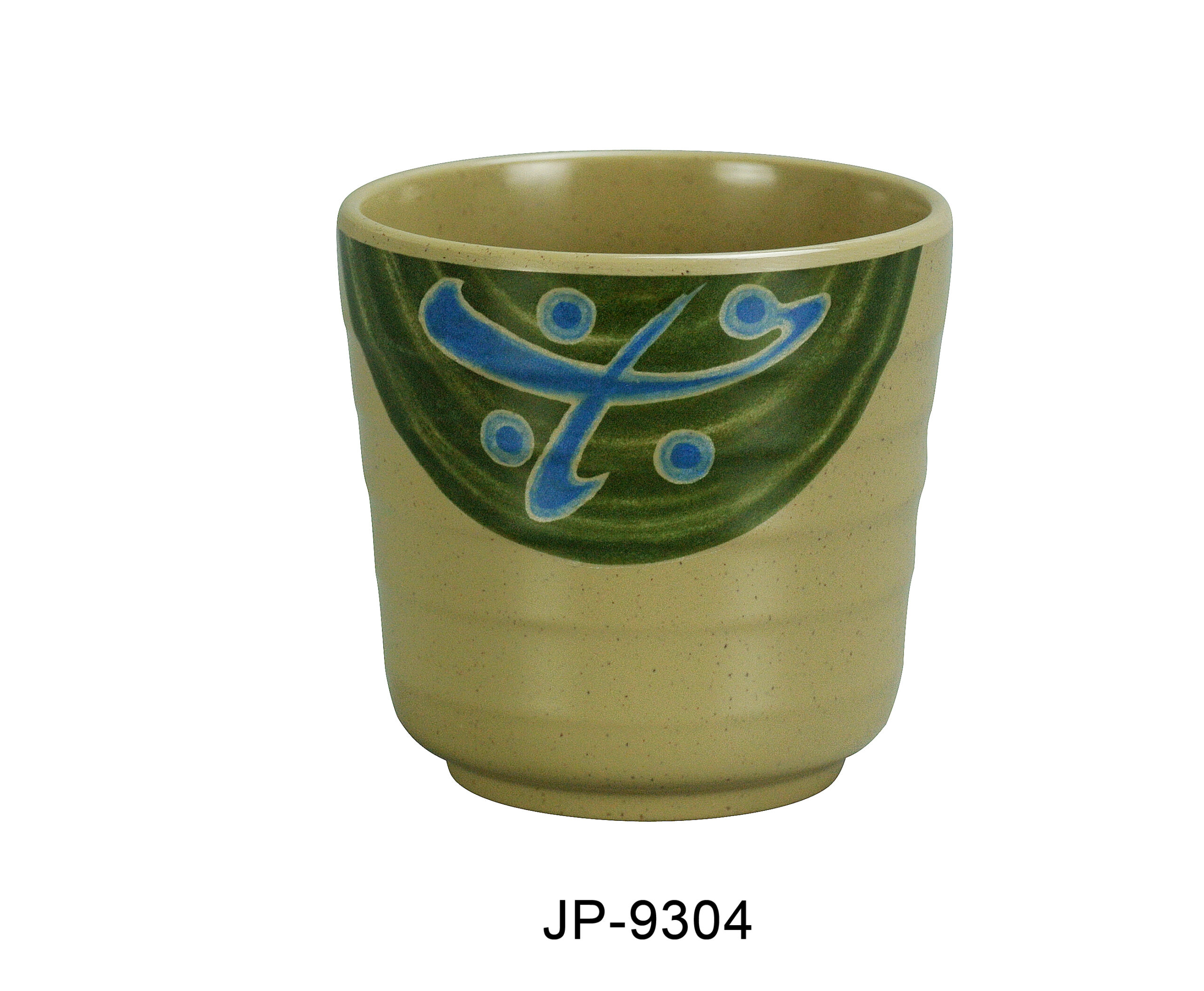 Yanco JP-9304 Japanese Tea Cup, 12 Oz Capacity, 3.5" Diameter, 3.25" Height, Melamine, Pack of 48