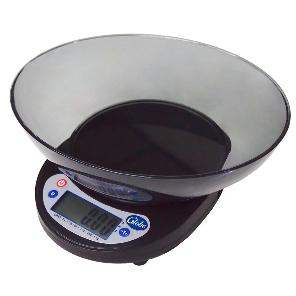 Globe GPS5 5 lb. Portion Control Scale w/ Ingredient Bowl - Image 2