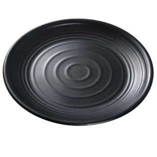 Yanco BP-1009 9" Melamine Plate, Black - 2 Dozen