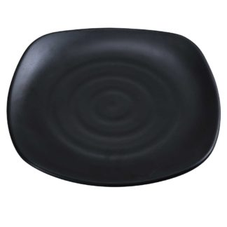 Yanco BP-1111 11" Melamine Plate, Black - 2 Dozen