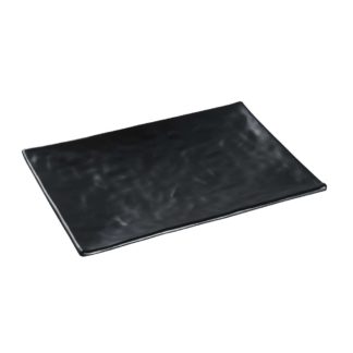 Yanco BP-2010 Melamine Plate - 10" x 7", Black - 4 Dozen