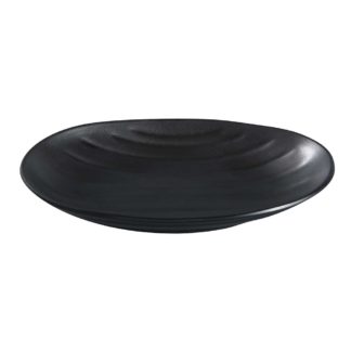 Yanco BP-2108 Melamine Plate - 8 1/2" x 5", Black - 4 Dozen