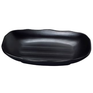 Yanco BP-2210 14 oz Melamine Bowl, Black - 4 Dozen